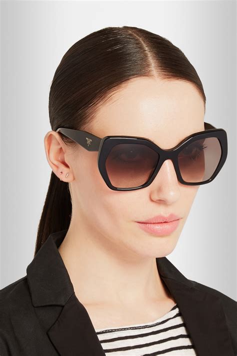 ladies black prada sunglasses